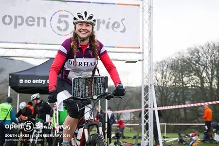 Lauren Munro-Bennett competing in the Open5 Adventure Race Series, a race of endurance, skill and navigation set amidst the stunning landscapes of South Lakes, February 2019.